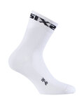 SIX2 Kolarskie klasyczne skarpetki - WHITE SHORT - biały