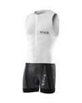 SIX2 Kombinezon kolarski - BDB - biały/czarny