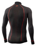 SIX2 Kolarska koszulka z długim rękawem - TS3 W CU - czerwony/czarny