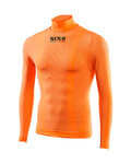 SIX2 Kolarska koszulka z długim rękawem - TS3 C - pomarańczowy