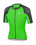SPORTFUL Koszulka kolarska z krótkim rękawem - BODYFIT SPEEDSKIN - zielony/czarny