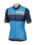 SPORTFUL Koszulka kolarska z krótkim rękawem - SQUADRA CORSE - żółty/niebieski/jasnoniebieski