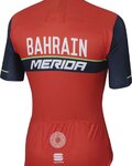 SPORTFUL Koszulka kolarska z krótkim rękawem - BAHRAIN MERIDA 2017 - czerwony/czarny