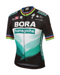 SPORTFUL Koszulka kolarska z krótkim rękawem - BORA HANSGROHE 2020 - czarny/zielony/kolorowy
