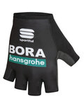 SPORTFUL Kolarskie rękawiczki z krótkimi palcami - BORA HANSGROHE 2020 - czarny