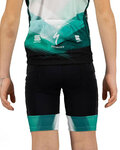 SPORTFUL Krótkie spodnie kolarskie bez szelek - BORA 2021 KIDS BOH - czarny/zielony