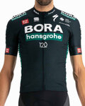 SPORTFUL Koszulka kolarska z krótkim rękawem - BORA HANSGROHE 2021 - zielony/szary
