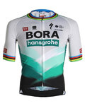 SPORTFUL Koszulka kolarska z krótkim rękawem - BORA HANSGROHE 2021 - szary/zielony
