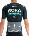 SPORTFUL Koszulka kolarska z krótkim rękawem - BORA HANSGROHE 2021 - zielony/czarny