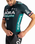 SPORTFUL Koszulka kolarska z krótkim rękawem - BORA HANSGROHE 2021 - zielony/czarny