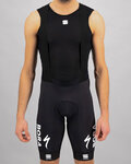 SPORTFUL Krótkie spodnie kolarskie z szelkami - BORA HANSGROHE 2021 - czarny