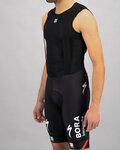 SPORTFUL Krótkie spodnie kolarskie z szelkami - BORA HANSGROHE 2021 - czarny