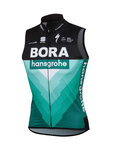 SPORTFUL Kamizelka kolarska - BORA HANSGROHE 2019 - zielony/czarny