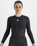 SPORTFUL Kolarska koszulka z długim rękawem - BODYFIT PRO WOMAN - czarny