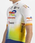 SPORTFUL Kamizelka kolarska - TOTAL ENERGIES 2022 - pomarańczowy/niebieski/żółty/biały