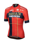 SPORTFUL Koszulka kolarska z krótkim rękawem - BAHRAIN MERIDA 2019 - czerwony/niebieski