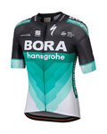 SPORTFUL Koszulka kolarska z krótkim rękawem - BORA HANSGROHE 2018 - biały/zielony/czarny