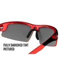 TIFOSI Okulary kolarskie - CRIT FOTOTEC - czerwony/czarny