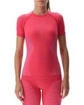 UYN Kolarska koszulka z długim rękawem - EVOLUTYON UW LADY - turkusowy/różowy