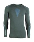 UYN Kolarska koszulka z długim rękawem - VISYON - niebieski/zielony
