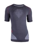 UYN Kolarska koszulka z krótkim rękawem - EVOLUTYON - szary/biały