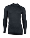 UYN Kolarska koszulka z długim rękawem - FUSYON MERINO - szary/czarny
