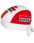Bandana kolarska - LOTTO SOUDAL 2019 - biały/czerwony