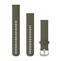 GARMIN pasek - QUICK RELEASE 20 MM - zielony/srebrny