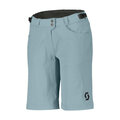 SCOTT Krótkie spodnie kolarskie bez szelek - TRAIL FLOW W/PAD W - niebieski