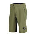SCOTT Krótkie spodnie kolarskie bez szelek - TRAIL VERTIC W/PAD - zielony