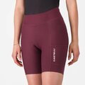 CASTELLI Krótkie spodnie kolarskie bez szelek - COMFORT TRAVEL - bordowy