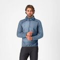 CASTELLI Kolarska ocieplana kurtka - ALPHA FLEECE - niebieski