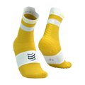 COMPRESSPORT Kolarskie klasyczne skarpetki - PRO RACING SOCKS V4.0 RUN - żółty