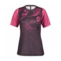 SCOTT Koszulka kolarska z krótkim rękawem - TRAIL VERTIC LADY - różowy/fioletowy