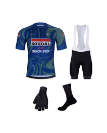 BONAVELO Kolarski mega zestaw - SOUDAL-QUICKSTEP 2026 - czarny/niebieski/zielony/biały
