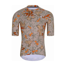 HOLOKOLO Krótka koszulka kolarska i spodenki - SPARROVER - beżowy/brązowy