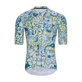 HOLOKOLO Krótka koszulka kolarska i spodenki - COMIC - antracyt/jasnoniebieski