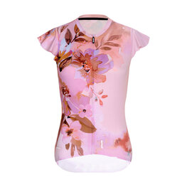 RIVANELLE Krótka koszulka kolarska i spodenki - MISS FLOWERY - żółty/czarny/różowy