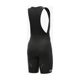 ALÉ Krótkie spodnie kolarskie z szelkami - BIMBO - czarny/biały