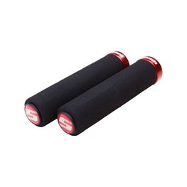 SRAM gripy - LOCKING GRIPS 129 mm - czarny/czerwony