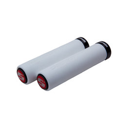 SRAM gripy - LOCKING GRIPS 129 mm - szary/czerwony