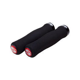 SRAM gripy - LOCKING GRIPS 129 mm - czarny/czerwony