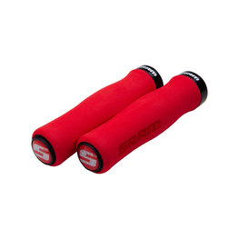 SRAM gripy - LOCKING GRIPS 129 mm - czerwony