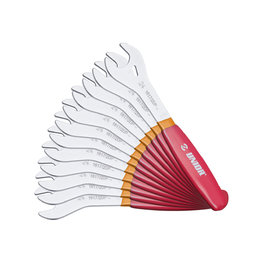 UNIOR zestaw kluczy - CONE WRENCH SET 13 - 28 / 12 - czerwony