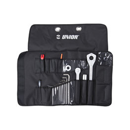 UNIOR zestaw narzędzi - PRO TOOL ROLL SET - czarny/srebrny