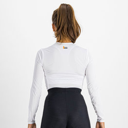 SPORTFUL Kolarska koszulka z długim rękawem - LIGHT - biały