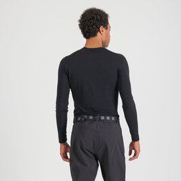 SPORTFUL Kolarska koszulka z długim rękawem - MERINO LS - czarny