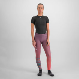 SPORTFUL legginsy - APEX - fioletowy/różowy