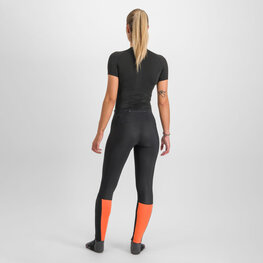 SPORTFUL legginsy - CARDIO TECH PROTECTED W - czarny/pomarańczowy