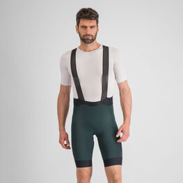 SPORTFUL Krótkie spodnie kolarskie z szelkami - SUPERGIARA - zielony